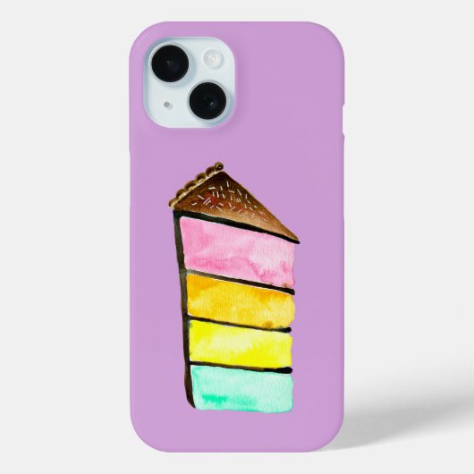 Rainbow Cake waterverf schattig Case-Mate iPhone Case (Achterkant)