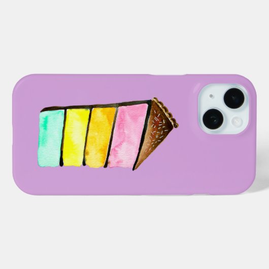 Rainbow Cake waterverf schattig Case-Mate iPhone Case (Achterkant (horizontaal))