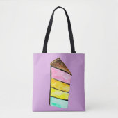Rainbow Cake waterverf schattig Tote Bag (Voorkant)