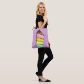 Rainbow Cake waterverf schattig Tote Bag (Op model)