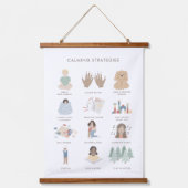 Rainbow Calming Strategies Classroom Decor Hangend Wandkleed (Voorkant)