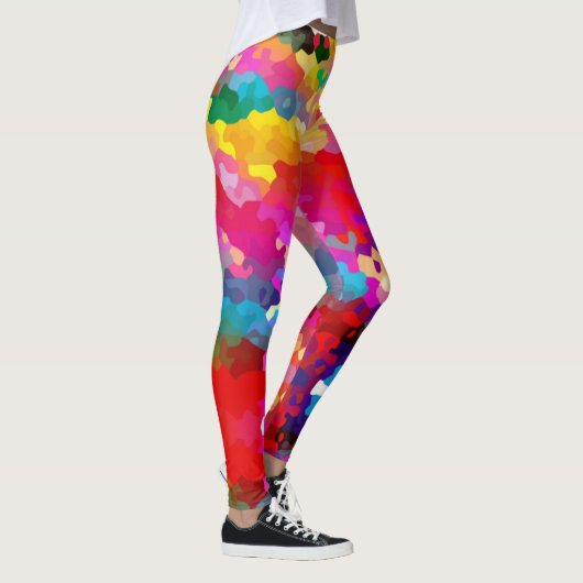 Rainbow Camouflage-Leggings - kleurrijke panten Leggings (Rechts)