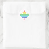 Rainbow Canada Ronde Sticker (Tas)