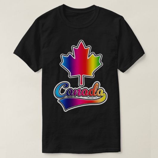 Rainbow Canada T-shirt (Design voorkant)