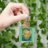 Rainbow Cancer Angel die Sleutelhanger afwerpt (Hand)