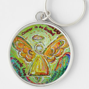 Rainbow Cancer Angel die Sleutelhanger afwerpt