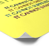 Rainbow Cancer Angel Poster (Hoek)