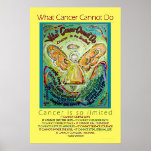 Rainbow Cancer Angel-Poster Poster