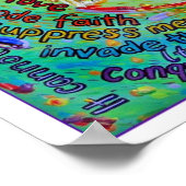 Rainbow Cancer Angel Poster Print (White Edge) (Hoek)