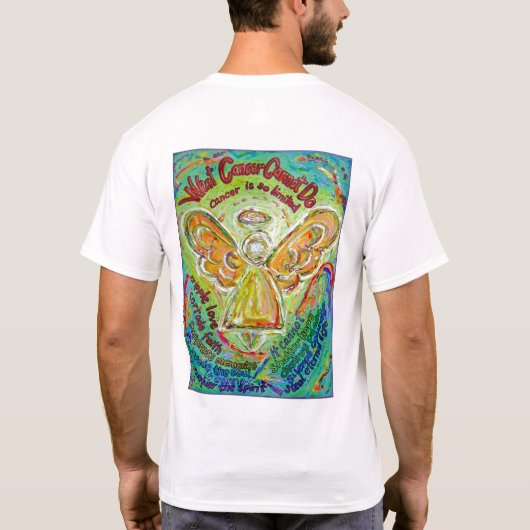 Rainbow Cancer Angel T-shirt (Achterkant)