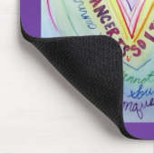 Rainbow Cancer Heart Mousepad Muismat (Hoek)