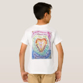 Rainbow Cancer Heart T-shirt (Achterkant volledig)