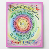 Rainbow Cancer Poem Affirmation Art Plaque Fotoplaat (Voorkant)