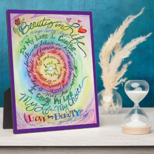 Rainbow Cancer Poem Affirmation Art Plaque Fotoplaat
