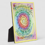 Rainbow Cancer Poem Affirmation Art Plaque Fotoplaat (Zijkant)