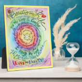 Rainbow Cancer Poem Affirmation Art Plaque Fotoplaat (Zijkant)