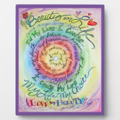 Rainbow Cancer Poem Affirmation Art Print Plaque Fotoplaat (Voorkant)