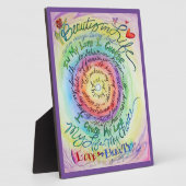 Rainbow Cancer Poem Affirmation Art Print Plaque Fotoplaat (Zijkant)