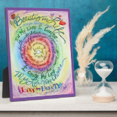 Rainbow Cancer Poem Affirmation Art Print Plaque Fotoplaat (Zijkant)