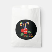 Rainbow Candy Cane Christmas Favoriete Bag Bedankzakje (Voorkant)