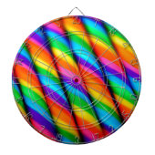 Rainbow Candy Cane Dartbord (Voorkant)
