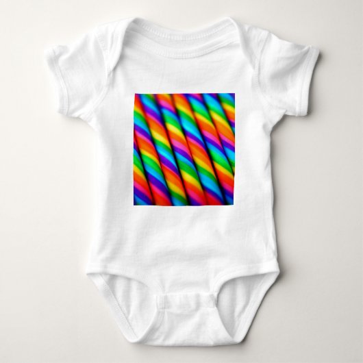 Rainbow Candy Cane Romper (Voorkant)