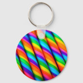 Rainbow Candy Cane Sleutelhanger (Voorkant)