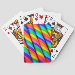 Rainbow Candy Cane Speelkaarten