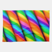 Rainbow Candy Cane Theedoek (Horizontaal)