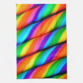 Rainbow Candy Cane Theedoek (Verticaal)