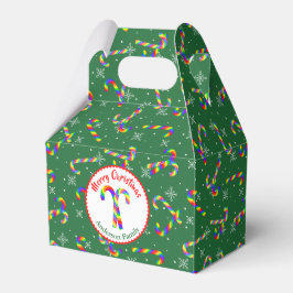 Rainbow Candy Canes kerst Bedankdoosjes