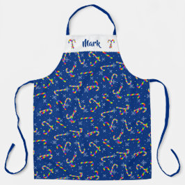 Rainbow Candy Canes kerst Schort