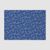 Rainbow Candy Canes kerst Tissuepapier (Voorkant)