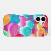 Rainbow Candy Hearts Phone Case iPhone 16 Hoesje (Achterkant horizontaal)