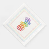 RAINBOW CANDY Standaard papieren servetten voor di (Hoek)