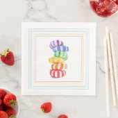 RAINBOW CANDY Standaard papieren servetten voor di (Insitu)