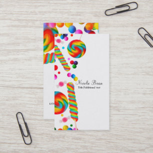 Rainbow Candy Sweet Shop Boutique Aangepast Visitekaartje