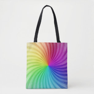 RAINBOW CANVAS TAS. TOTE BAG