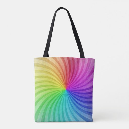 RAINBOW CANVAS TAS. TOTE BAG (Achterkant)