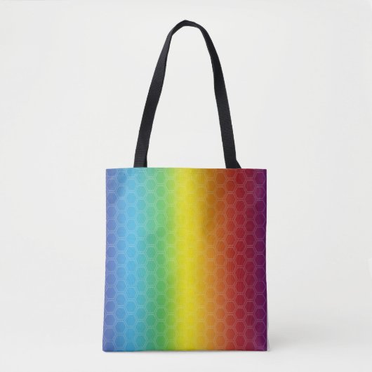 RAINBOW CANVAS TAS. TOTE BAG (Voorkant)