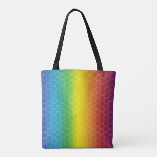 RAINBOW CANVAS TAS. TOTE BAG (Achterkant)