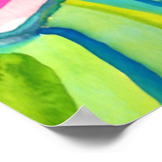 Rainbow Canyon Waterverf Poster (Hoek)