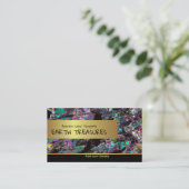 Rainbow Carborundum Crystals Visitekaartje (Staand voorkant)