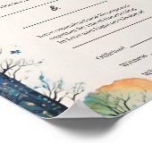 Rainbow Castle Garden Path Handfasting Certificaat Poster (Hoek)