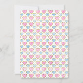 Rainbow Castle Girls Verjaardagsfeestje Uitnodigin Kaart (Achterkant)