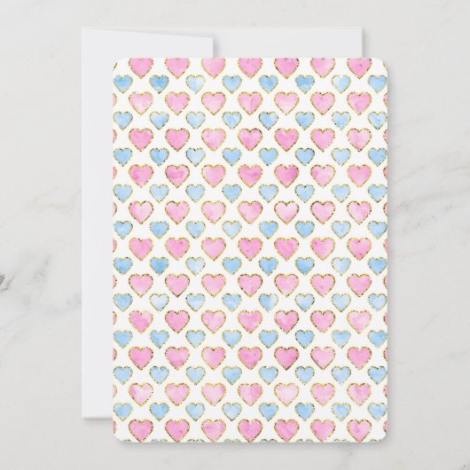 Rainbow Castle Girls Verjaardagsfeestje Uitnodigin Kaart (Achterkant)