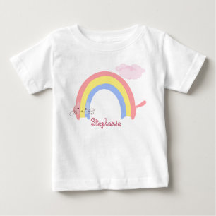 Rainbow Cat Aesthetisch voor- en achterkant, aange