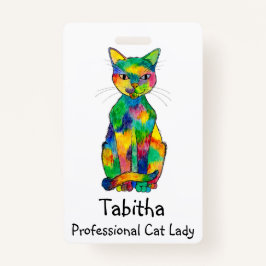 Rainbow Cat Badge