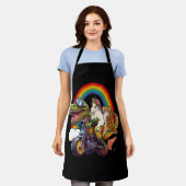 Rainbow Cat Eenhoorn Dinosaurus T Rex Kitten Lover Schort (Gedragen)