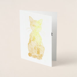 Rainbow Cat Folie Verjaardag Kaart